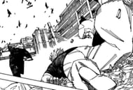 Yuta/Gojo collapses mid-battle (Image via Gege Akutami, Shueisha)